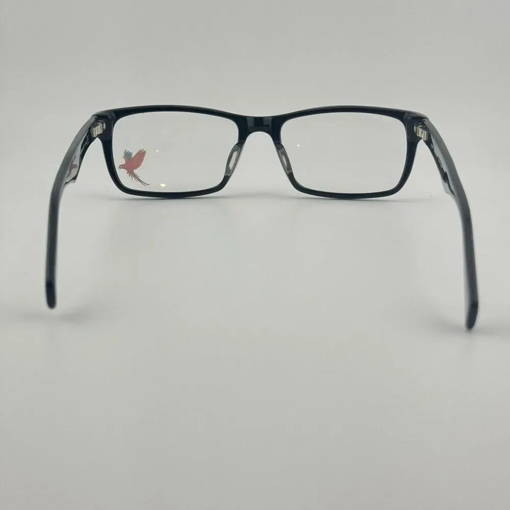Maui Jim Eyeglasses Frames MJO2204-02 Black Rectangular Full Rim 53-17-143 12324